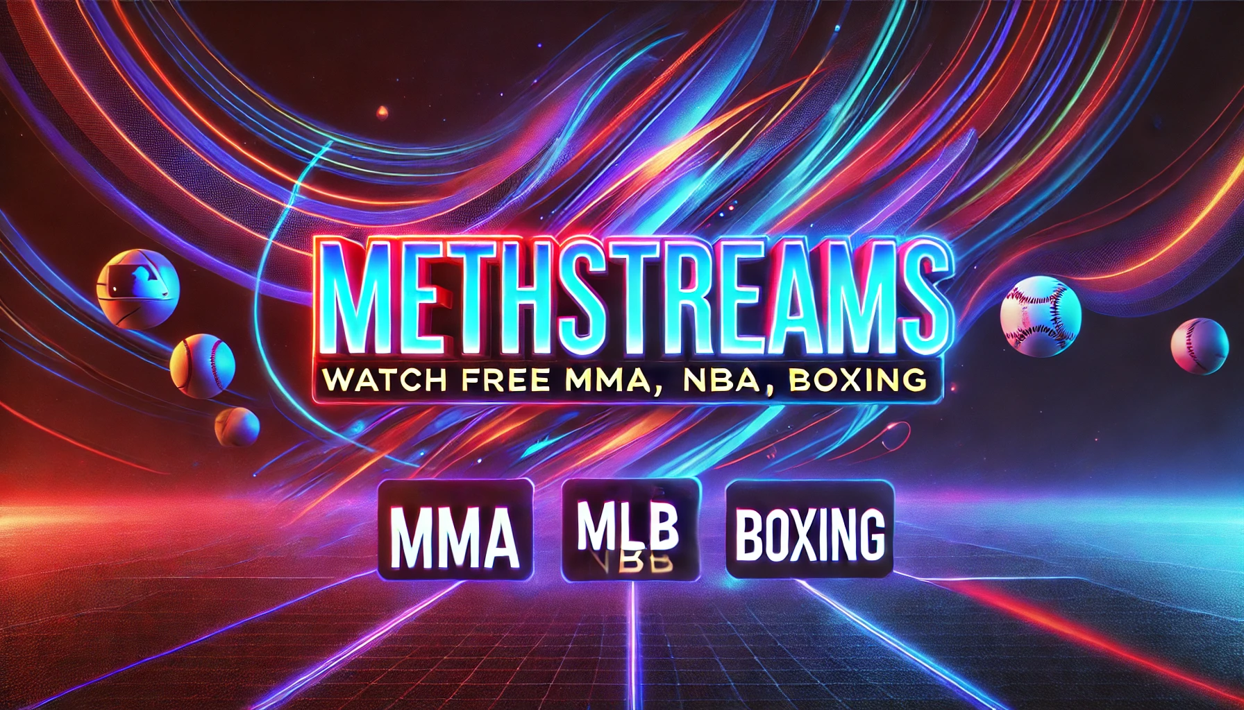 MethStreams live sports streaming banner - Watch free NFL, NBA, and more